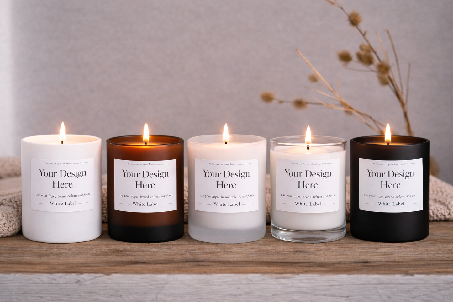 White Label Candle (240g / 30cl)