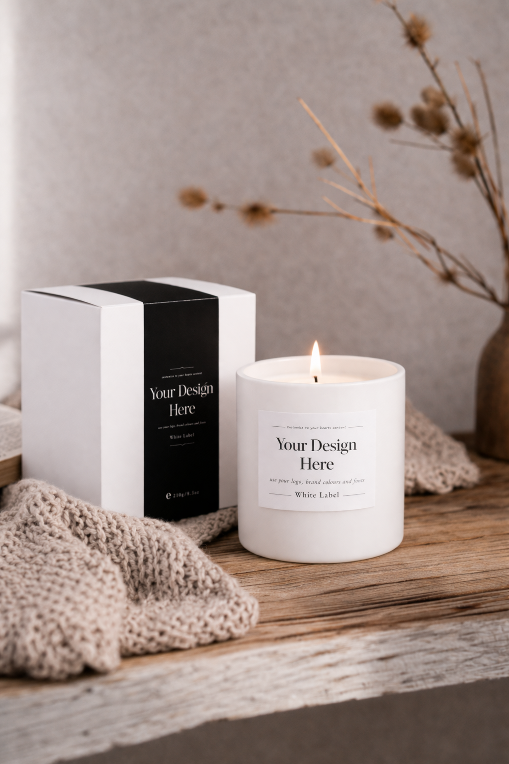 White Label Candle (240g / 30cl)